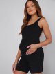 Women's Maternity Scoop Neck Tank Romper Summer Shorts Jumpsuit