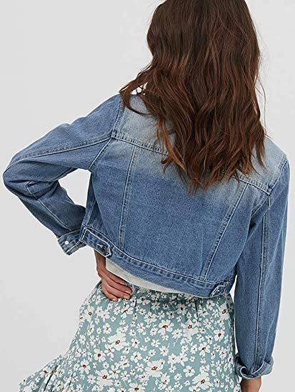 Women Washed Denim Jacket